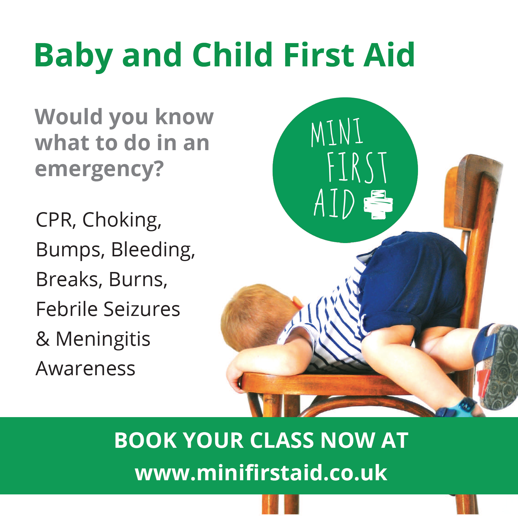 2 Hour Baby & Child First Aid Class - Discover Frome