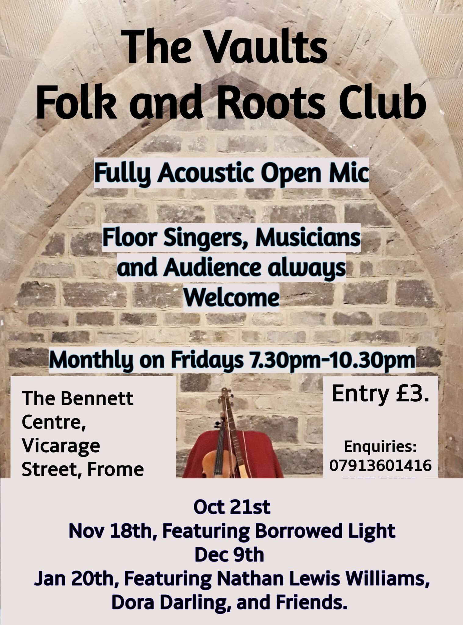 The Vaults Folk and Roots Open Mic Discover Frome