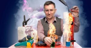 Mark Thompson Spectacular science show poster