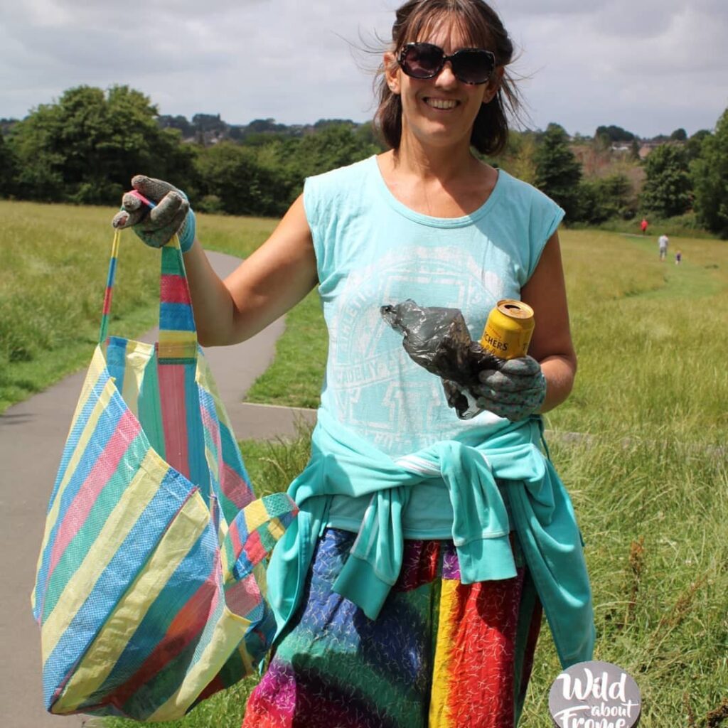 Claire Vowell litter picking